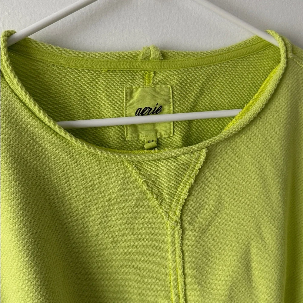 Aerie Vibrant Lime Sweatshirt - Picture 3 of 6